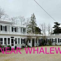 A wide shot of Whalewalk Inn with the title: Dining Near Whalewalk Inn.